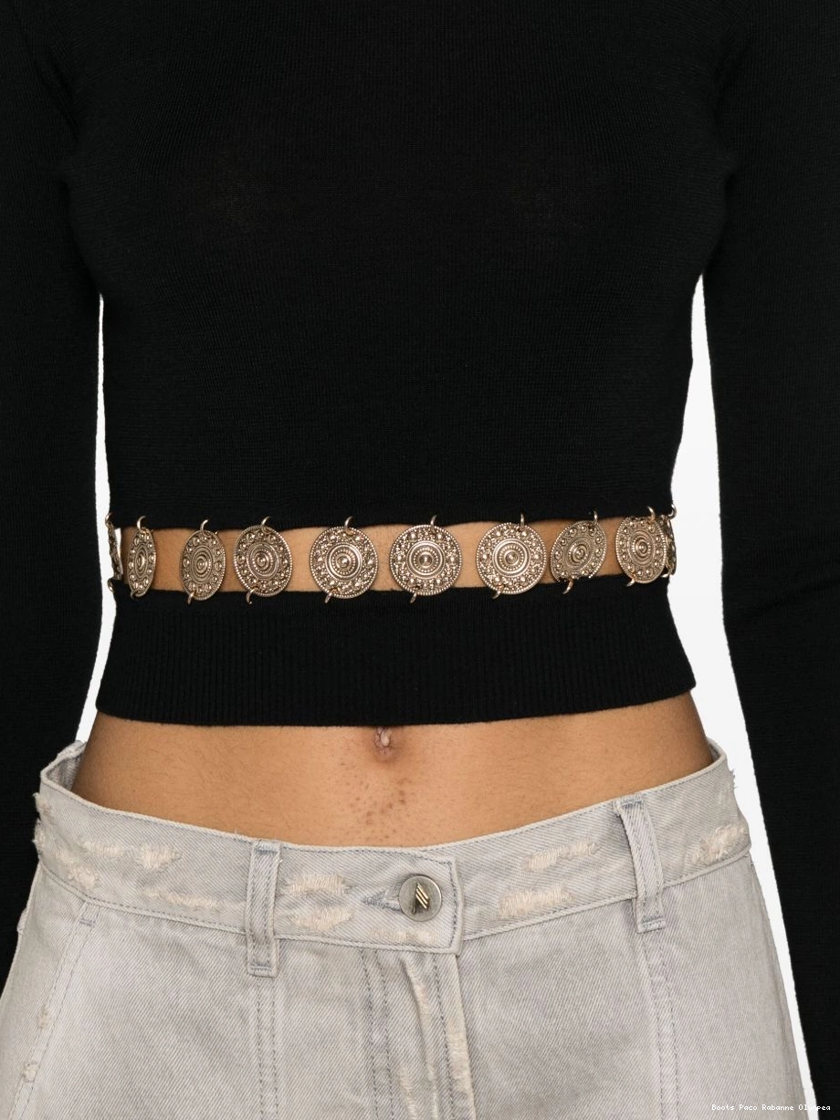 Affordable Rabanne Women ribbed-knit top studded 0409
